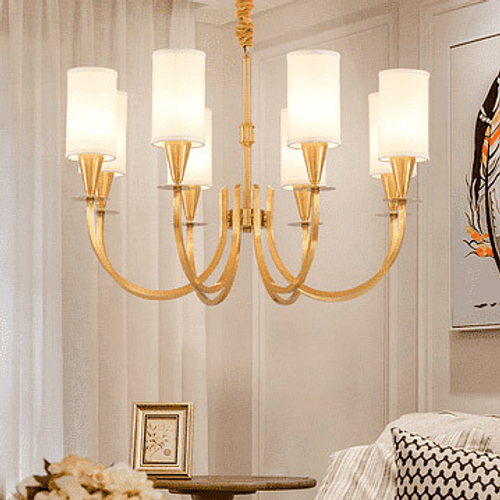 Люстра Cloyd LONSDALE C8 / Ø67 см - латунь (арт.10042)