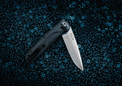 Складной нож Biker Z N690 StoneWash Black G10