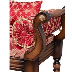 Банкетка Флоренция Премиум Орех(Д) Каледония Даймонд Черри Амбер