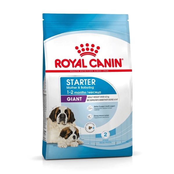 Сухой корм Royal Canin Giant Starter для щенков очень крупных размеров до 2 месяцев, беременных и кормящих сук