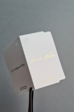 Бирка-книжка 60*50,8. Печать золотым