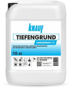 Грунтовка Knauf Tiefengrund КОНЦЕНТРАТ (1:3) 10 кг