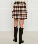 Хлопковая юбка Weekend MaxMara - коричневый(251060726)