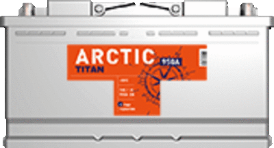 TITAN ARCTIC silver 6СТ-100 аккумулятор