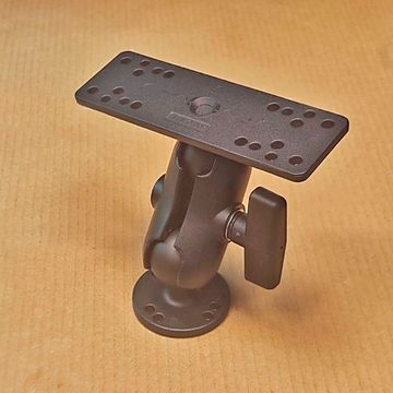 Крепление алюминиевое тип-С (шар 1,5 дюйма) для эхолотов Garmin, Humminbird, Lowrance, Raymarine и др.