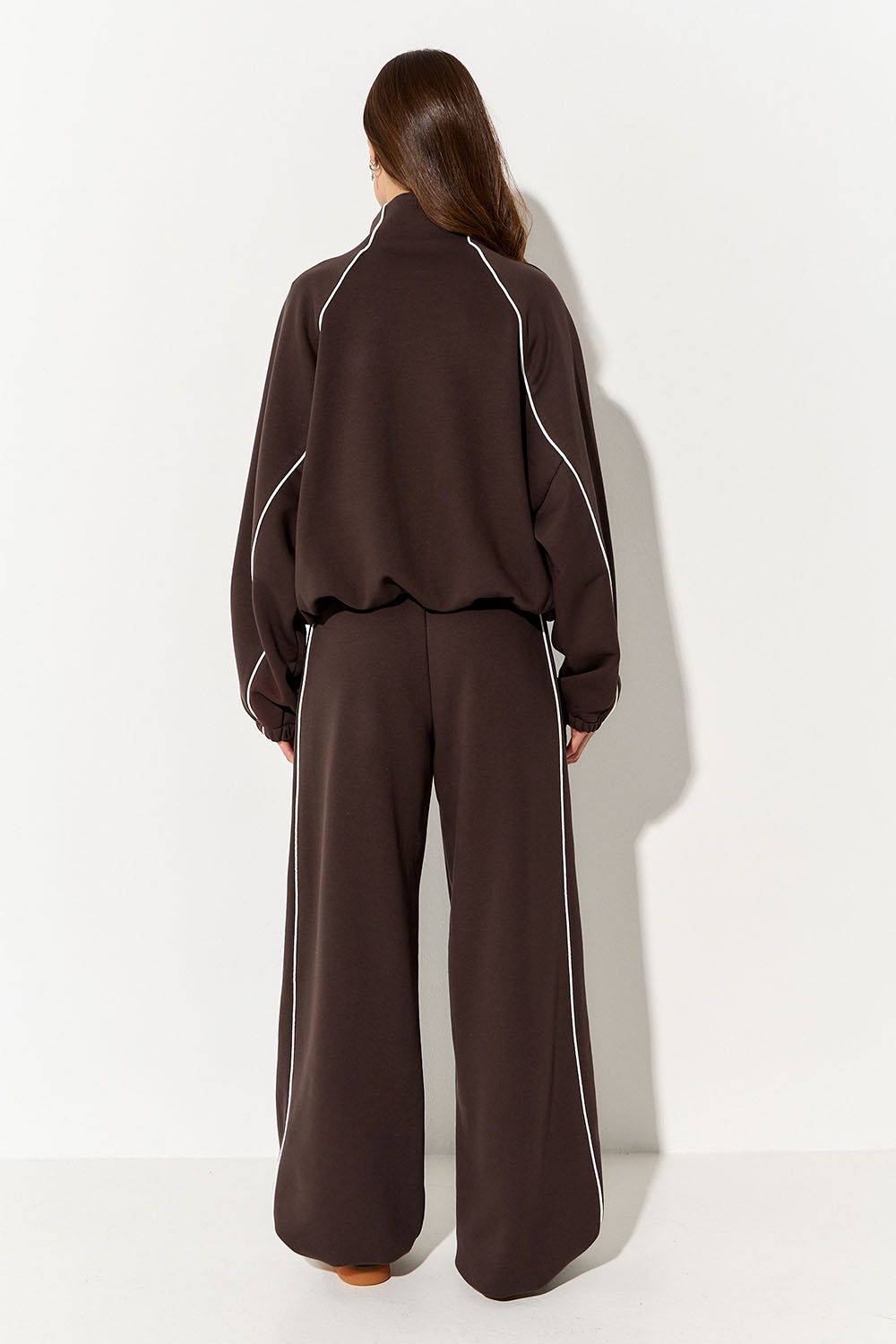 Олимпийка с кантом "Âme Sirène" цвета шоколад