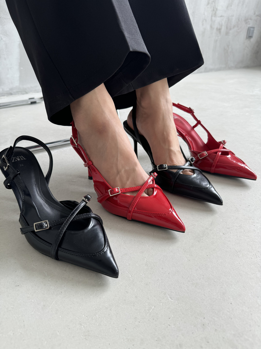 Туфли черные Zara