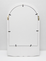 Декор для дома и интерьера "Зеркальное окно-арка с полочкой" 36*60 см