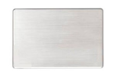 Бейдж субл. без окна 76х51мм (серебро глянец), без крепления