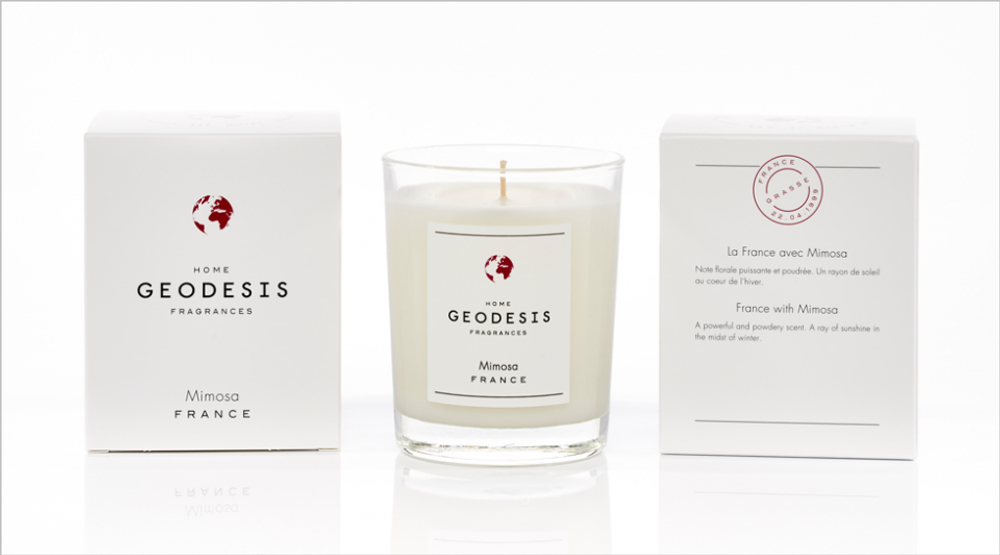 Свеча ароматическая 180г Geodesis Mimosa