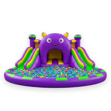 Надувные батуты для бизнеса с бассейном шариков