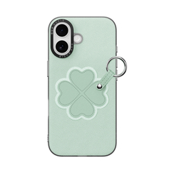 Чехол зеленого цвета (Clover Edition) для iPhone 17, серия Luvy Series Case (со съемным ремешком) от Dux Ducis