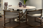 Стол обеденный Garda Decorенный Garda Decor белый керамика d130*75 см