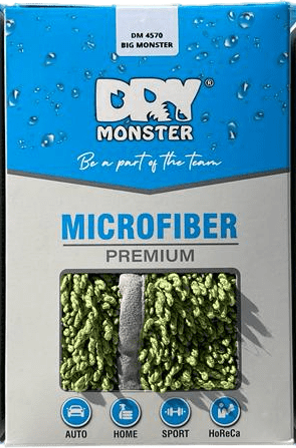 DRY MONSTER Big Monster Towel Полотенце для сушки (Зеленое) Размер 45х70 см