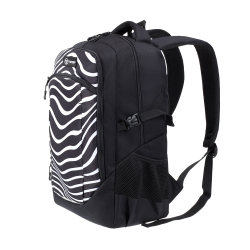 Фото рюкзак TORBER CLASS X, черно-серый с принтом "Зебра" полиэстер 900D с отделением для ноутбука с диагональю 15,6” 46 x 32 x 18 см с гарантией