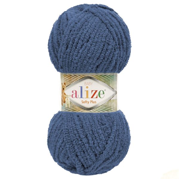 Пряжа Alize (Ализе) Softy Plus / уп.5 мот. по 100 г, 120м, 900 синий