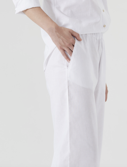 Широкие легкие брюки из поплина