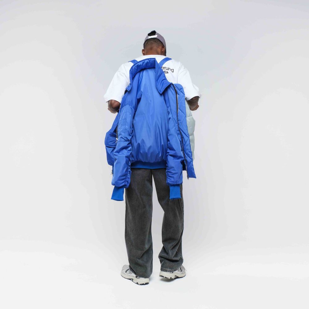 Бомбер Dissident Utopie синий