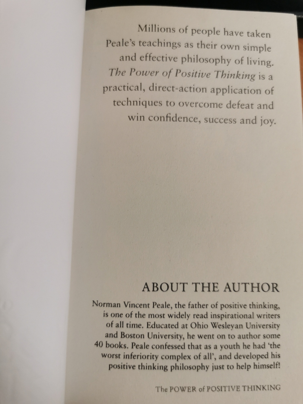 Power of Positive Thinking