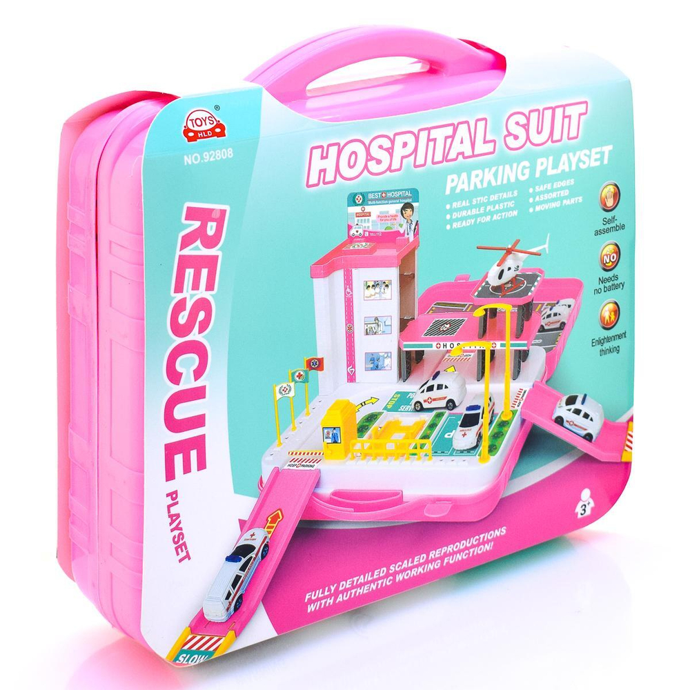 Парковка с транспортом, чемодан 92808