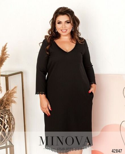 Платье 1073Б-чёрный Minova Фото 2