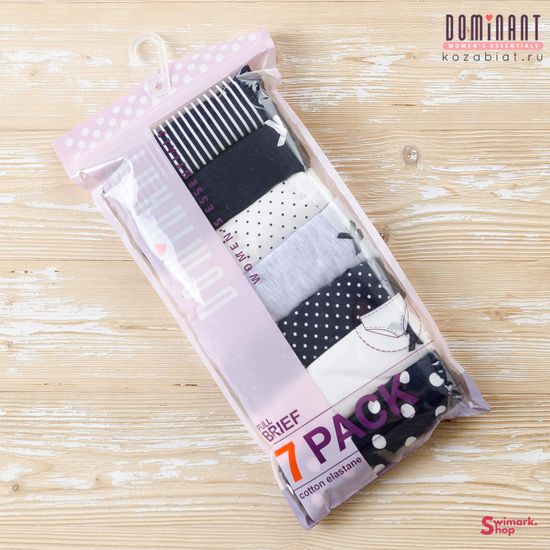 Трусики женские DOMINANT 57000-117, FULL BRIEF, 7 шт. в уп.