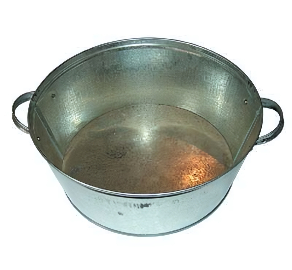 Таз 13л оцинкованный круглый