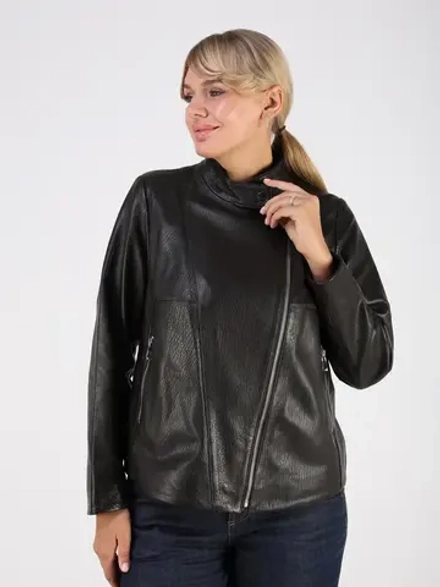 Кожаная куртка демисезонная косуха