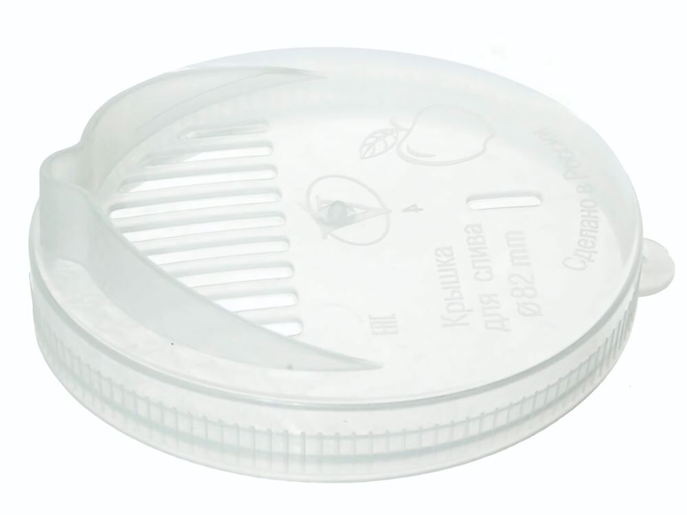 Крышка для слива 82мм белая СКО Крышка для слива 82мм белая СКО