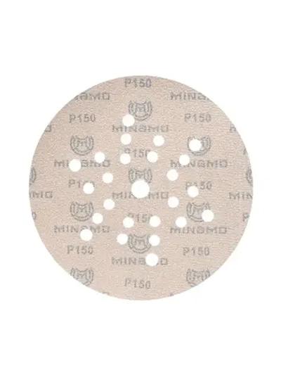 225мм P150 10шт. Шлифовальный абразивный круг для шлифовки под липучку Minamo Golden Warrior