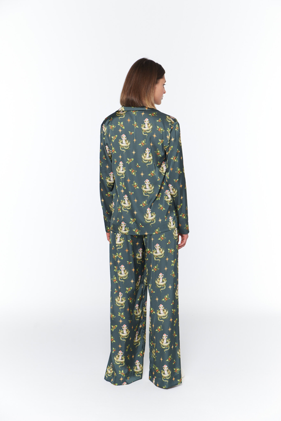 Шелковые брюки с змейками