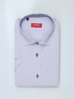 Сорочка мужская VESTER короткий рукав, мелкий геометрический рисунок 72114 73