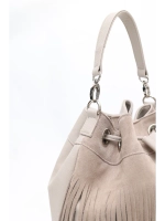 Cумка через плечо средняя замшевая мешок