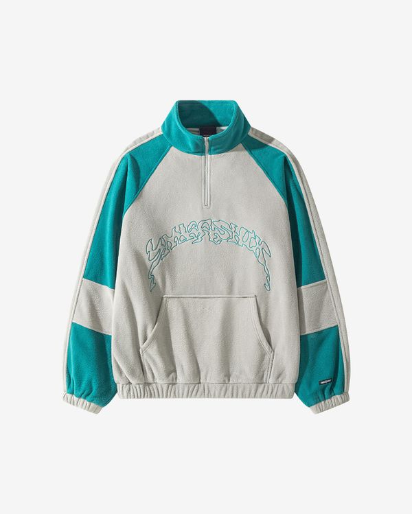 Толстовка Turbo fleece серый/изумрудный - фото 2