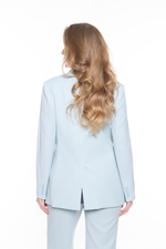 ДВУБОРТНЫЙ ПИДЖАК ИЗ ШЕРСТЯНОГО КРЕПА