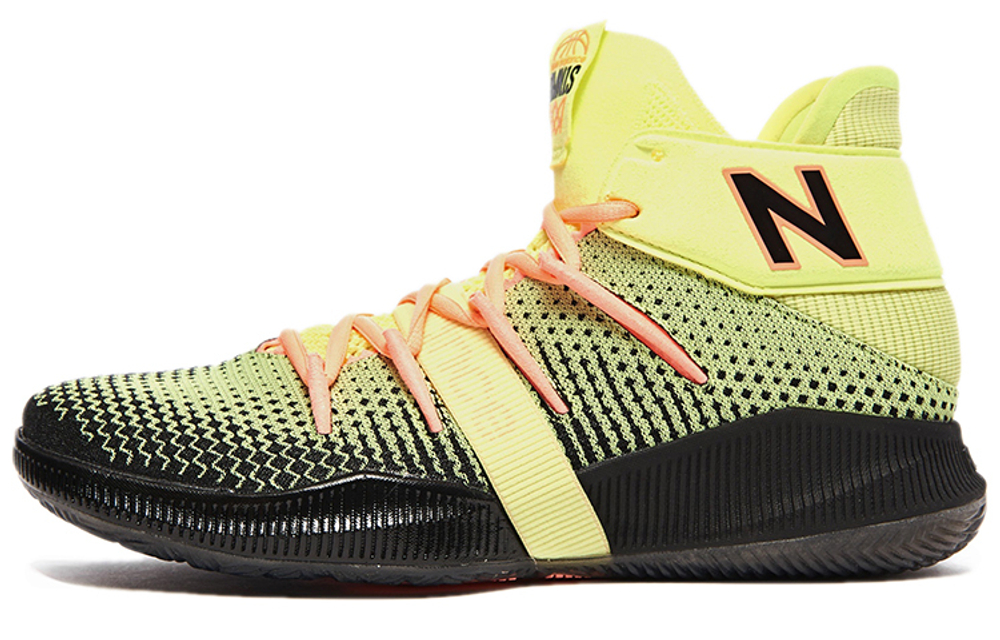 New Balance NB11S Kawhi Leonard Sunrise Leonard Mandarin duck non-slip wear-resistant support balance mid-top retro basketball shoes men's yellow powder