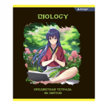 Комплект предметных тетрадей А5 48л., 10 предметов, со справ матер, скрепка, мелов. картон (стандарт), блок офсет, Alingar "Anime style"