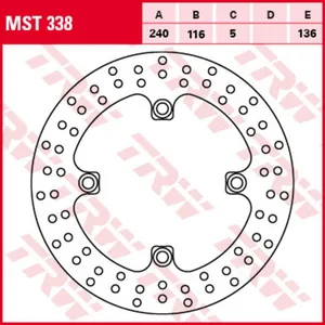 Диск тормозной TRW MST338