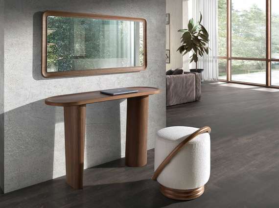 Настенное зеркало Angel Cerda 3248 в раме из ореха 120x60 см