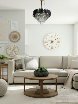 Люстра подвесная Lanbos, 7 ламп Е14, 280 Вт, до 15 кв м, черная+золото