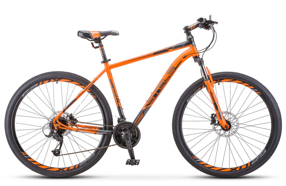 Велосипед STELS Navigator-910 D, рама 16.5" Оранжевый/чёрный