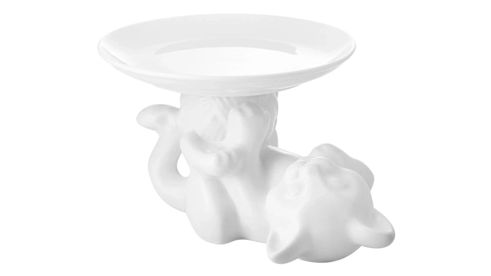 Блюдо на ножке Claystreet Котенок 18 см