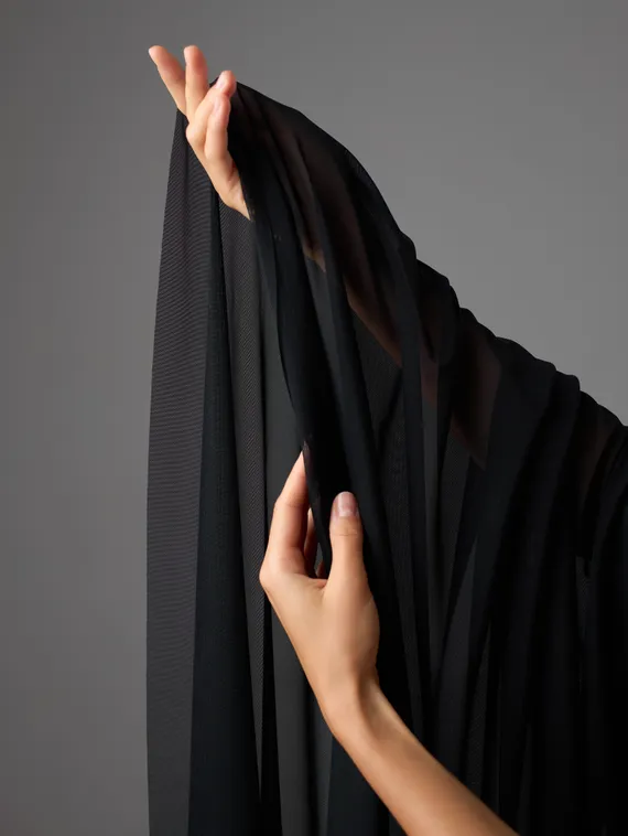 Сетка эластичная Китай A957, (аналог Lauma арт. 556), черный 170