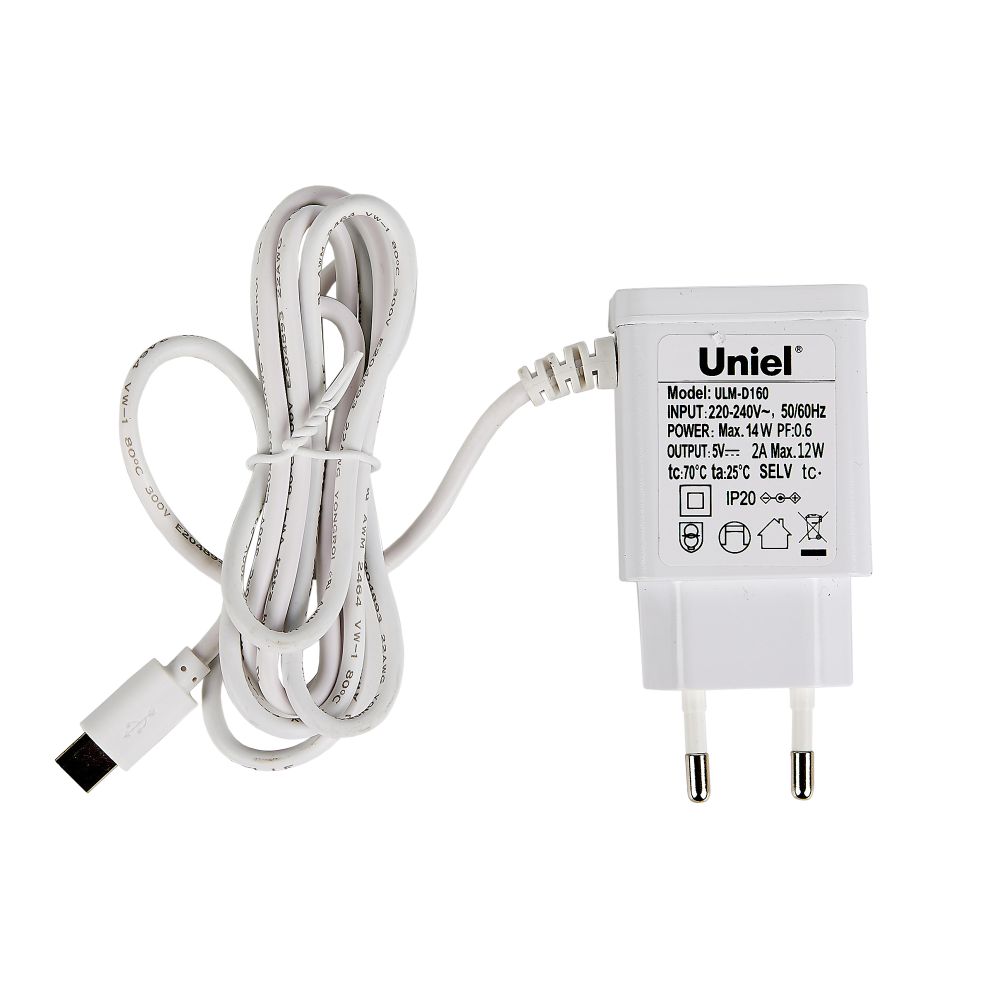 ULM-D160 12W-3000-6000K-DIM IVORY Светильник настольный светодиодный Заяц. с подставкой под канцелярские принадлежности. Сенсорный выключатель. Диммер. Слоновая кость. TM Uniel