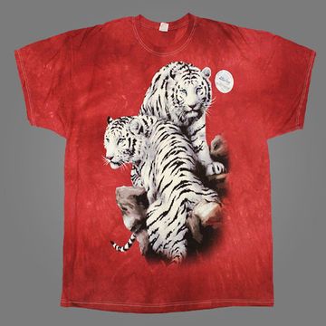 Футболка Тигры белые пара ( красная варёнка )