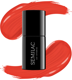 Semilac UV Hybrid Hottie - Гибридный лак для ногтей оттенок 039 Sexy Red, 7 ml
