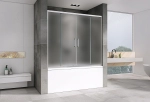 Шторка для ванны ABBER Schwarzer Diamant AG57160M 160x140 матовая