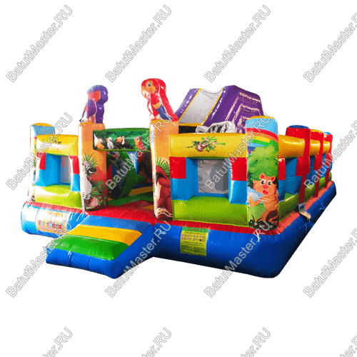 Надувной батут "Попугайчики"