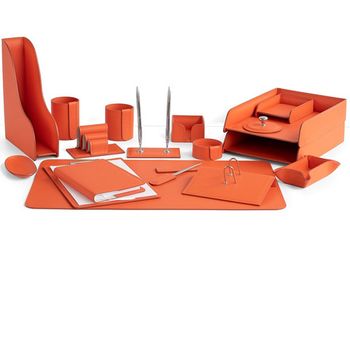Настольный набор из кожи Cuoietto серии Business из 18 предметов (NBCOr18)