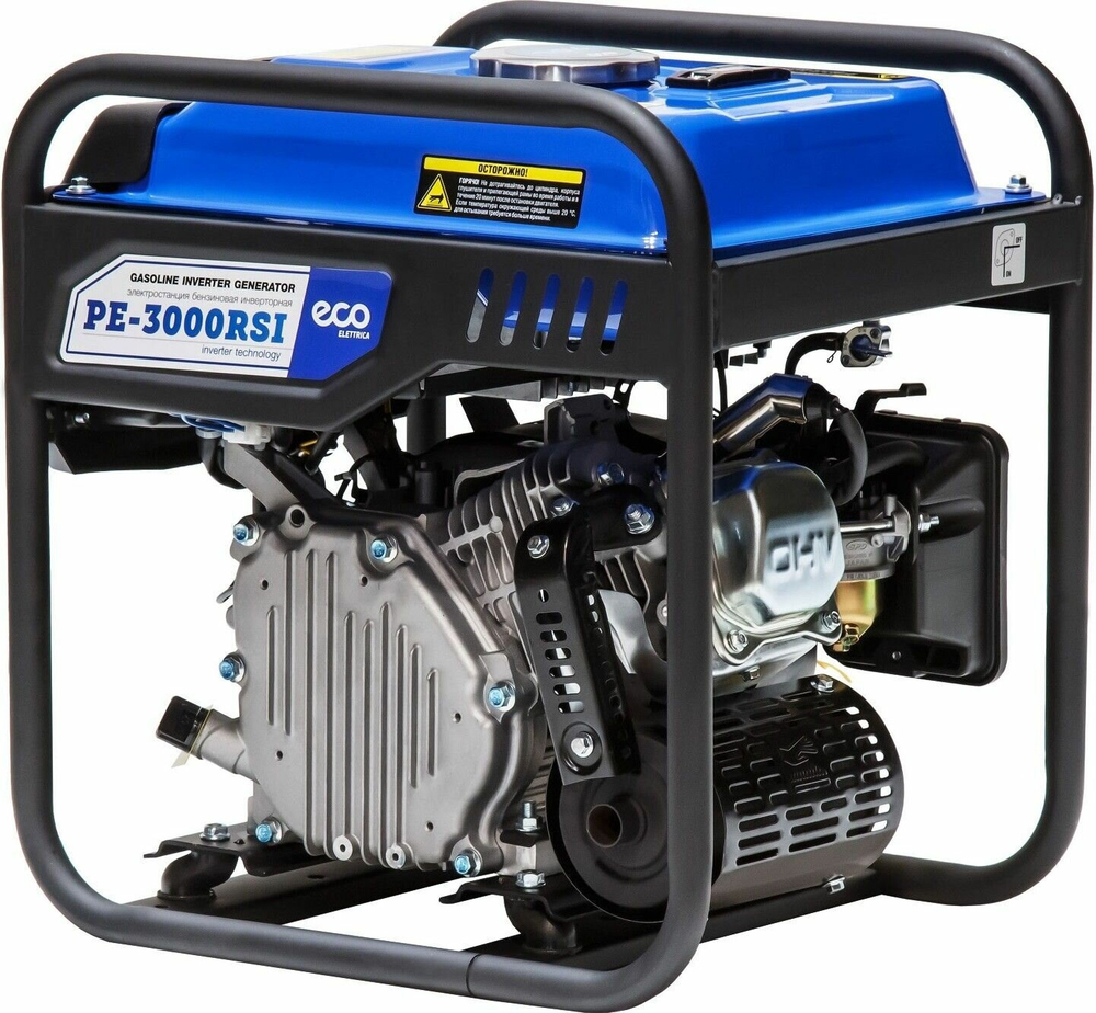 Генератор бензиновый инверторный ECO PE-3000RSI max мощность 3.0 кВт,220 В,7 л,28 кг (EC-1561-7)